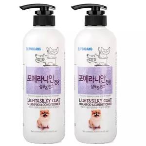 포켄스 포비스 포메라니안 전용 샴푸&린스 550ml, 2개
