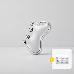 리파 ReFa 카사 M1 마사지기(펄 화이트) + 가히 바운싱크림 50ml 세트