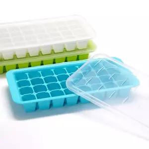 엠비코뚜껑제빙기 32구얼음틀 다진야채 다진마늘소분 다용도트레이 아이스 냉동 몰드 다용도 각틀