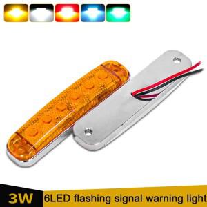 12V- 80V 6LED 경고 깜박이는 조명 전면 후면 클리어런스 표시 등 트레일러 버스 밴 캐러밴 트럭 용 사이드