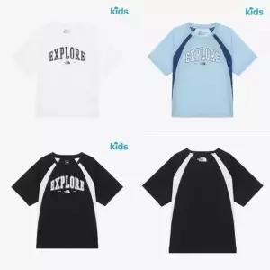 시원한 데일리 노스페이스 키즈 게임온 반팔 라운드 티 NT7UR15 NT7UR15LBS1 편안한
