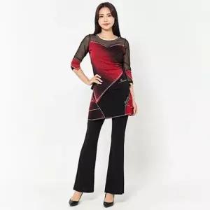 LDSET9900 스커트 테마 라인댄스 라틴세트 댄스 라틴댄스 댄스복 여성 바지 시즌 상의 힙합 탑 여성 술