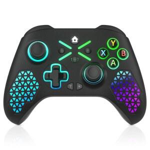 DINOSOO XBOX 시리즈 X|S, ONE 및 트리거, /11용 RGB WINDOWS 2.4GHZ 터보, 3.5MM 잭이 무선 10 있는 어댑터 홀 매크로, 게임패드, 컨트롤러, 오디오 게이밍