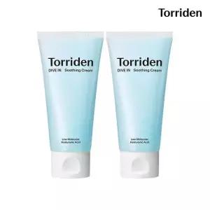 [튜브형] [2개묶음] 토리든 다이브인 저분자 히알루론산 수딩크림 100ml (정가 48,000원)