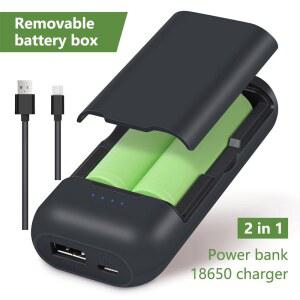 건전지케이스 용접이 배터리 충전기 박스 USB 케이스 거치대 5V 보조배터리 2X18650 고속 18700 18650 충전 2A 217000