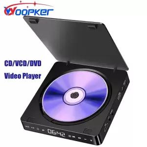 Woopker DVD 플레이어 KC708 HD 080P 휴대용 CD VCD 하이파이 스테레오 비디오 TV 프로젝터용