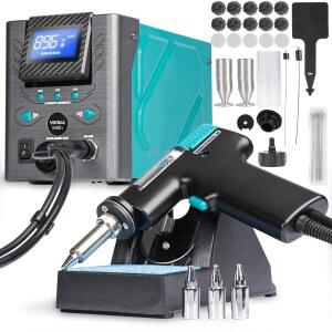 IHUA 948D-I 디솔더링 스테이션 110W 고성능 ESD 안전, 온도 조절 가능 716-896 F, 3개의 사전 설정 채널, C/ F 변환, 자동 대기, 슬립 모드