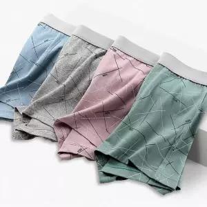 남성 5컬러 프린팅 포인트 사방 스판팬티 사각 드로즈 남성면드로즈 드로즈