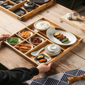 일식 그릇세트 식판 도자기 접시 가정용 일본식 혼밥 쟁반 레스토랑 데코 플레이팅