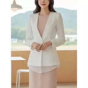 [하프클럽/]쉬폰배색 썸머자켓_YMSH26SS463