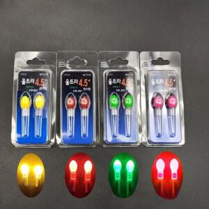 캐스팅볼 1PC 2PC 전기 플로트 라이트 낚시 대 물 한 플로트를 배터리는 플로트에 어두운 밤 LED 운영