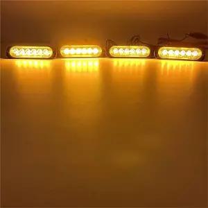 TKJBHGPK 4 in 24LED 무선 제어 차량 스트로브 경고 신호 표시등 깜박임 라이트바 트럭 비콘 신호등 2V 24V