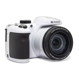 KODAK PIXPRO AZ405-WH 20MP 디지털 카메라 풀 광각 비디오 이미지 40X 프레임 (화이트), HD 렌즈 광학 안정화 LCD 1080P 3인치 블로깅 24MM
