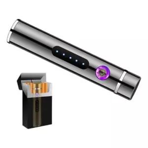 USB라이터 신개념 더블 아크 플라즈마 라이터 (원형) USB 충전 전기라이터