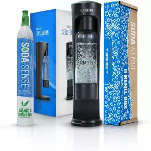 센세이션 소다 머신 주방 기기 새로운 가정 필수품 - 나사산 CO2 카트리지 1개와 재사용 가능한 탄산수