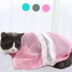 키밍 고양이 목욕용 샤워망 그물망 애완동물 전용 주머니