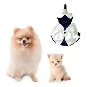 [반려패션] 고양이옷 강아지 동물 드레스 원피스 리본 고양이 강아지옷 용품 치마 웨딩 반려 애견