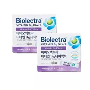 바이오렉트라 비타민B12 다이렉트 900mg 30포 2개