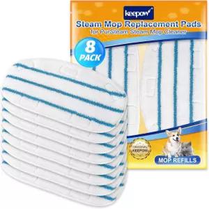 rSteam Therma 0in 스팀 걸레 및 2 클리너와 호환되는 KEEPOW 패드 다중 표면 바닥 재사용 가능한 r 교체