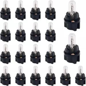 VKQTS 20PCS 할로겐 계기판 클러스터 전구 키트 차량 내부/속도계/대시보드/타코미터용 고휘도 T5 207 286