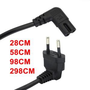 90도 Schuko CEE716 유럽 2핀 남성 - 직각 IEC 320 C7 전원 공급 장치 코드 케이블