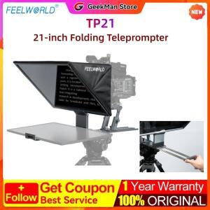 FEELWORLD TP21 접이식 텔레프롬프터는 최대 장치를 지원합니다. 수평 및 프롬프팅`블루투스 리모컨`
