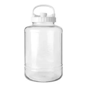 경성 핸들 과실주 담금주 유리병 6.5L 화이트캡 2440355 J