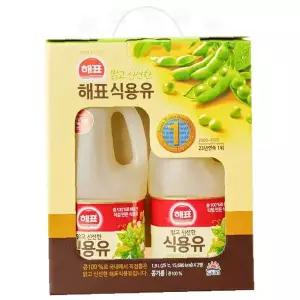 식용유 콩기름 대두유 1.9L 2p 명절 선물 대용량 튀김 볶음 조리용 가정용