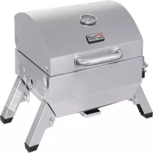 로얄 고메 GT00 스테인리스 스틸 휴대용 그릴 접이식 다리와 식 뚜껑이 있는 0000 BTU BBQ 테이블탑 야외