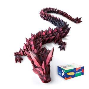61cm 24인치 3D 프린트 라지 대형 형 크리스탈 멋진 생일 선물 서프라이즈 자이언트 동물 피규어 장식