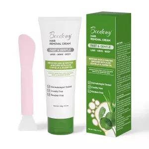 여성 및 남성용 Bccdeuy 제모 크림 120g - 겨드랑이 팔 다리 비키니 라인을 위한 순한 알로에 호호바