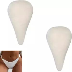 여성용 2팩 카멜 컨실러 토 커버 노 범프 디자인의 재사용 가능한 접착 실리콘 패드 안티 인서트 L