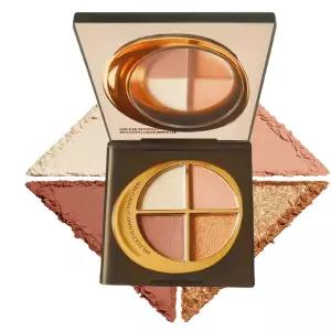 4-in-1 글로우 팔레트 형광펜 컨투어 매트 섀도 브롱저 볼 즈 옷장 메이크업 다용도 페이스 코스메틱