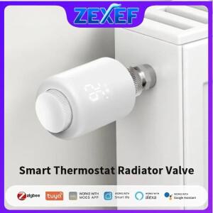 ZEXEF Tuya ZigBee3.0 온도 조절기 라디에이터 액추에이터 스마트 TRV 밸브 컨트롤러는 Alexa Google Home