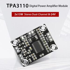 1PCS CA-3110 디지털 전력 증폭기 모듈 미니 소형 바이노럴 앰프 컨트롤러 100dB DC8-24V TPA3110 오디오