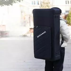 전자 피아노가방 키보드케이스 악기캐리어 블랙 방수 M