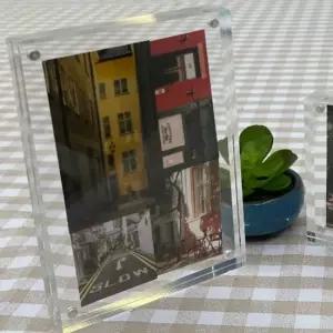 포토존 포토테이블 아크릴 자석 액자 90x130 웨딩액자 탁상액자 포토테이블액자 포토테이블