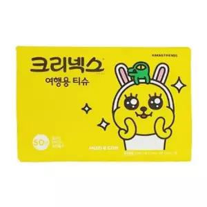 여행용티슈 크리넥스 프렌즈 휴대용티슈 카카오 여행용티슈50매입