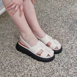 ljh140-7 Wide Strap Platform Sandals - 2 Colors