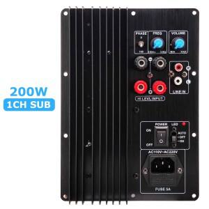 헤비 서브우퍼 디지털 파워 앰프 보드 액티브 하이파이  베이스 110-220V 200W 4ohm 8ohm