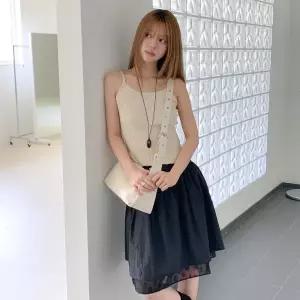 [하프클럽/]여자 데일리 데이트룩 바캉스 청순 발랄 볼륨 미니스커트