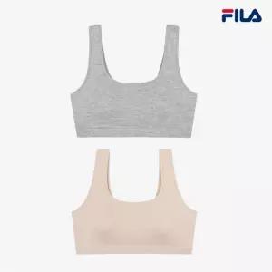 [휠라언더웨어] 소프트 텐셀 데일리 스퀘어넥 브라렛 2종 택 (FI4ITG1108F_2SKU)