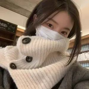 꽈배기 니트 넥 워머 패션 골지 넥 워머 여성 토시 WFNIQ79