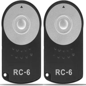 셔터 릴리스 2팩이 포함된 캐논 리모컨용 RC-6