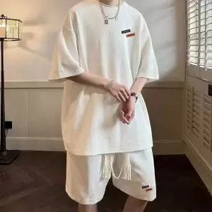 [모로엠]남성 스포티 와플 반팔 반바지 셋업 ON PTH QWFIKU4P_P425851276