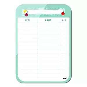 냉장고메모패드(민트/A4) 210X297X2(mm) 메모판 (W6CD2B7)