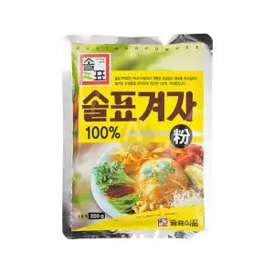 솔표식품 솔표겨자 분말 200g 겨자가루 머스타드분말 천연향신료 음식점겨자 일본양배추소스 샌드위치소스