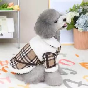 강아지뽀글이무스탕 강아지 늦가을 겨울 따뜻한 털 안감 뽀글이 무스탕 옷