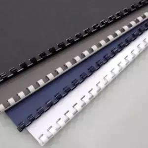 노트스프링 QW36IO02 제본소품 플라스틱링 19mm 흑 100개