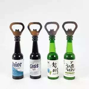 맥주 소주 주류 병 미니 병따개 오프너 4type 술모형병따개 병오프너 (W9F305A)